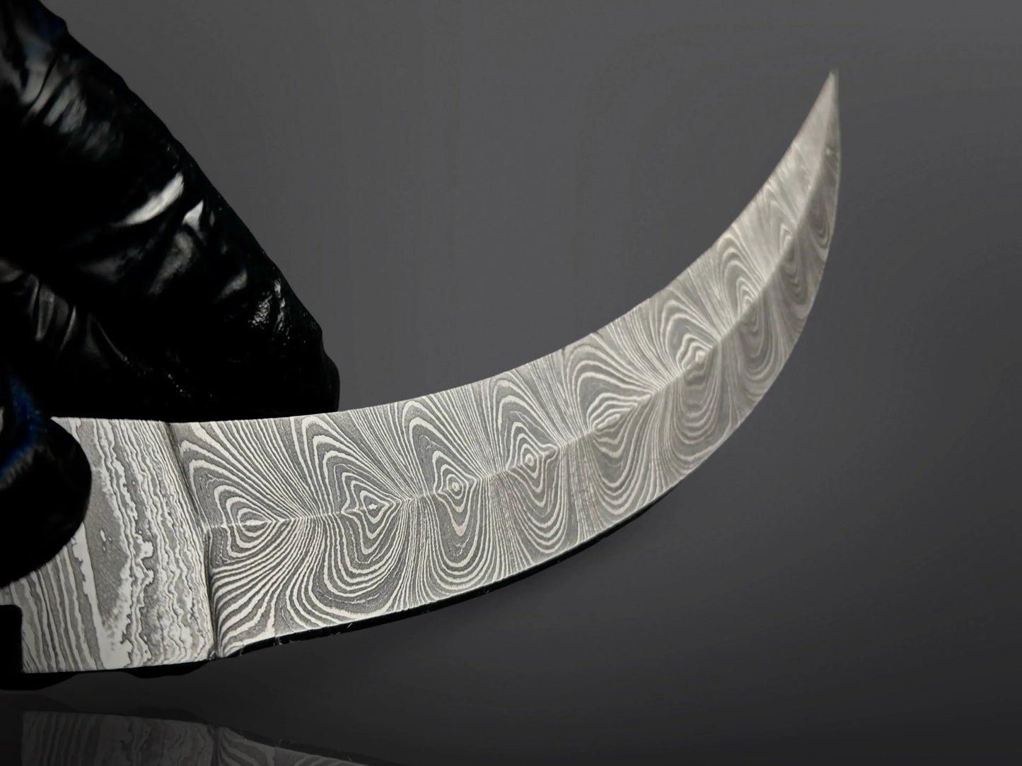 Damascus Steel Curved Edge Dagger Knife Blade – B13 - Jayger