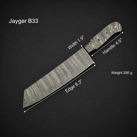 Handmade Damascus Steel Knife blade-Chef Blank Blade-Heat Treated