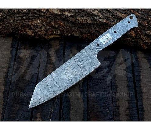 Damascus Steel Chef Slicer Knife Blank Blade – K18 - Jayger