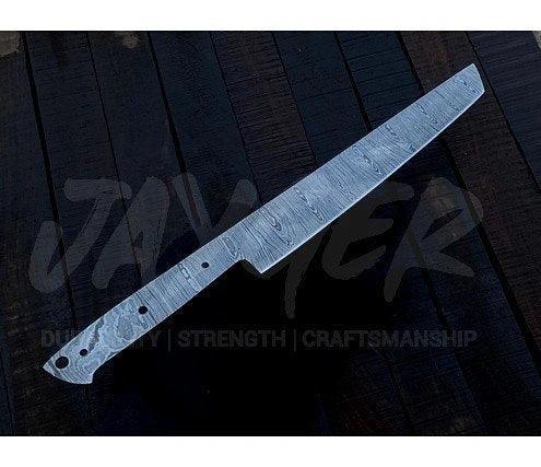 Damascus Steel Bread Knife Blank Blade – K21 - Jayger