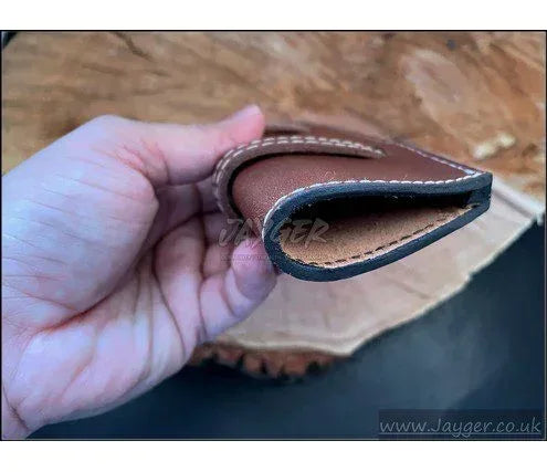 Hand Stich Natural Leather Sheath For Fixed Blade Knife - Jayger