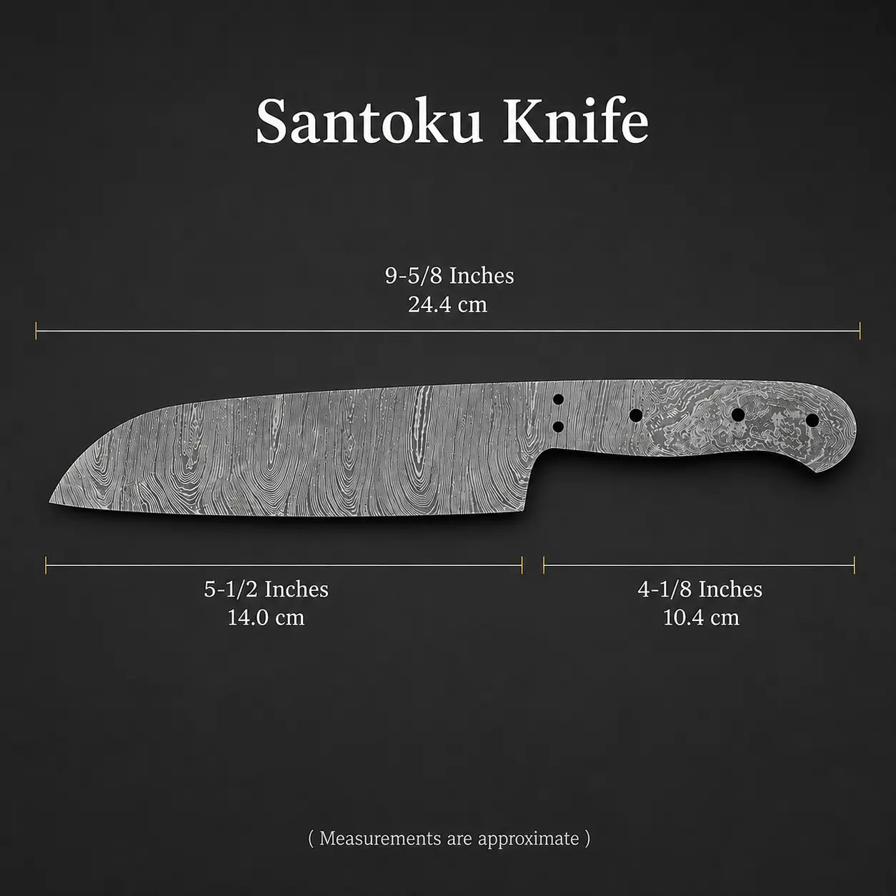 Handmade Kitchen Santoku Knife Blank – K13
