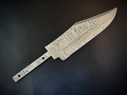 Handmade Damascus Steel Hidden Tang Blank Blade – B35 - Jayger