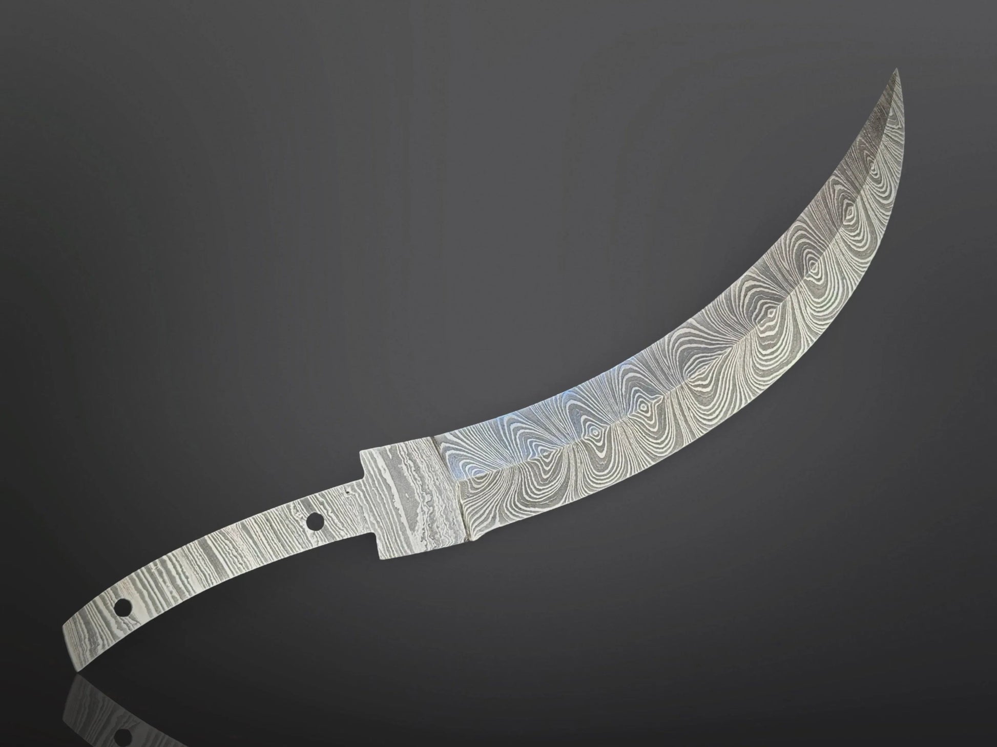 Damascus Steel Curved Edge Dagger Knife Blade – B13 - Jayger