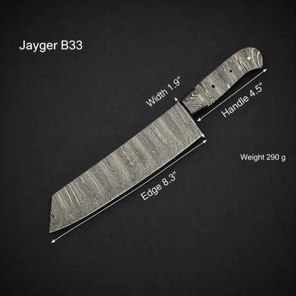 Handmade Damascus Steel Knife blade-Chef Blank Blade-Heat Treated