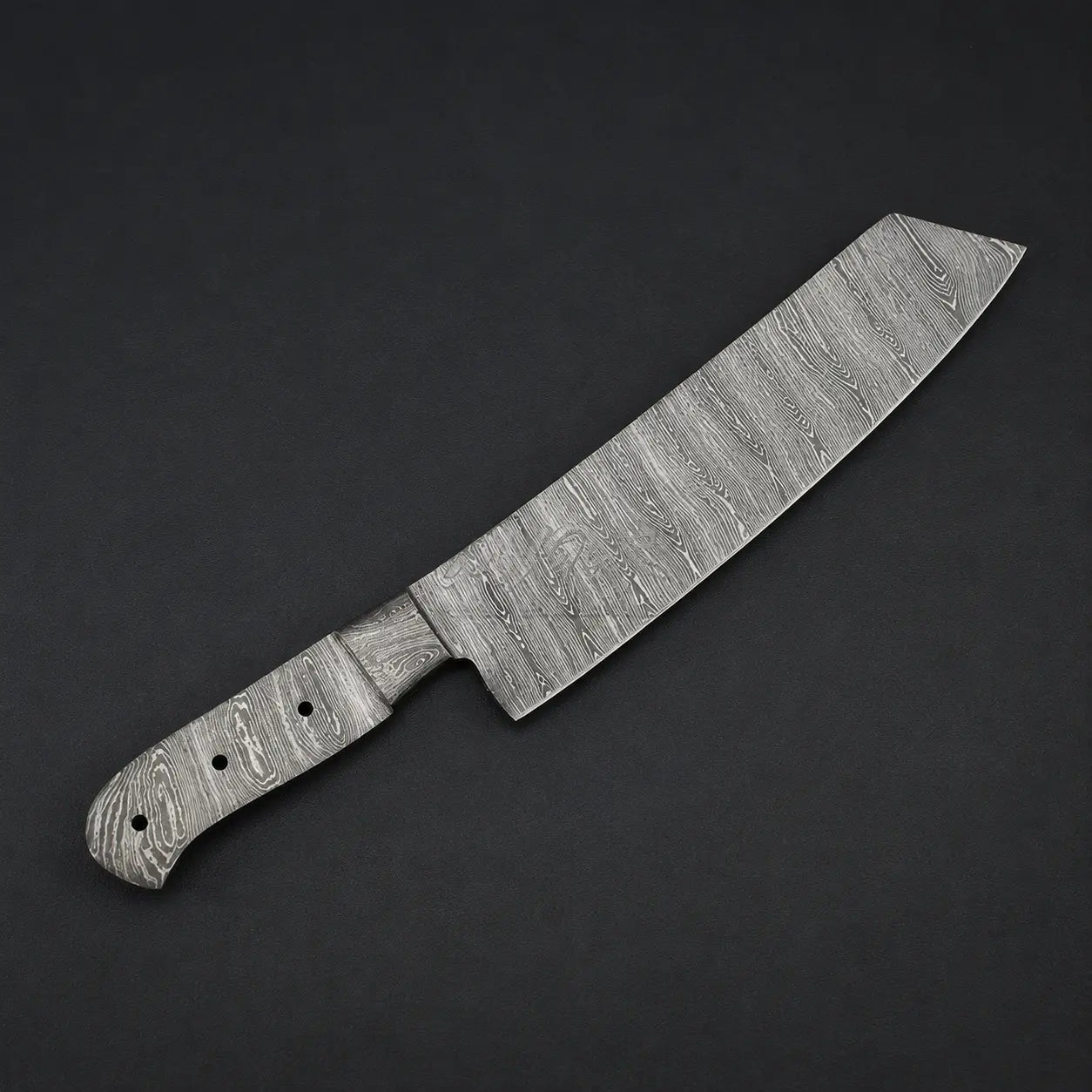 Handmade Damascus Steel Knife blade-Chef Blank Blade-Heat Treated