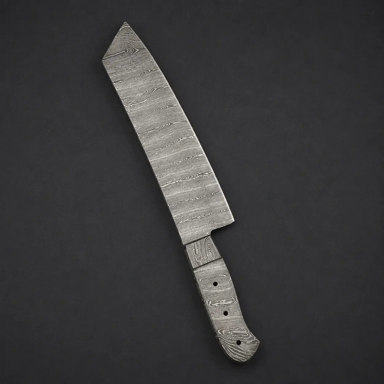 Handmade Damascus Steel Knife blade-Chef Blank Blade-Heat Treated