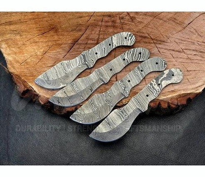 Hand Forged Damascus Steel Tracker Knife Blank – B11 - Jayger