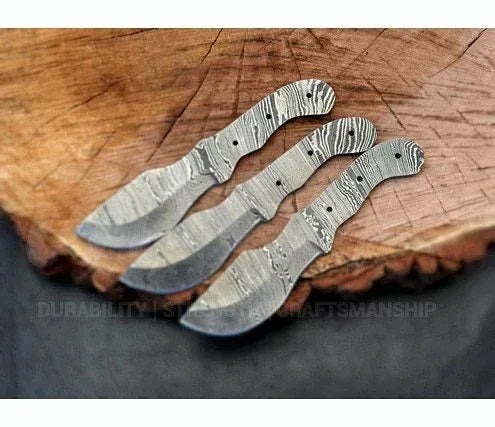 Hand Forged Damascus Steel Tracker Knife Blank – B11 - Jayger