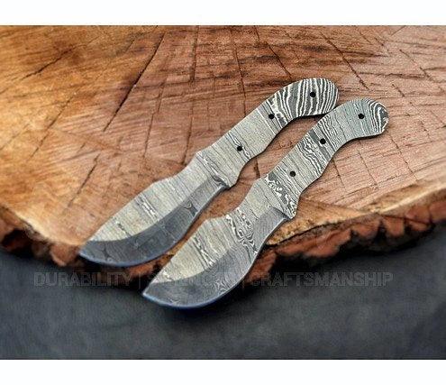 Hand Forged Damascus Steel Tracker Knife Blank – B11 - Jayger