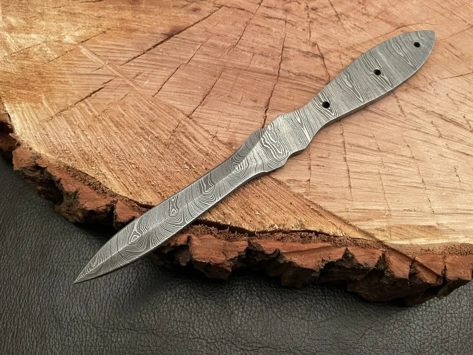 Handmade Damascus Steel Knife Blank Blade – B18 - Jayger