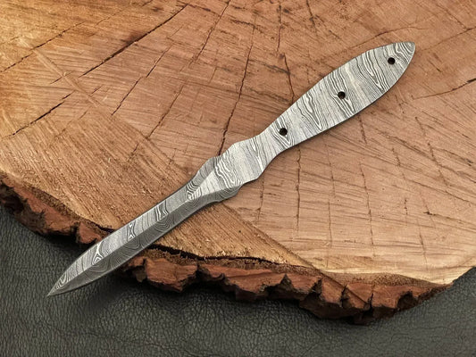 Handmade Damascus Steel Knife Blank Blade – B18 - Jayger