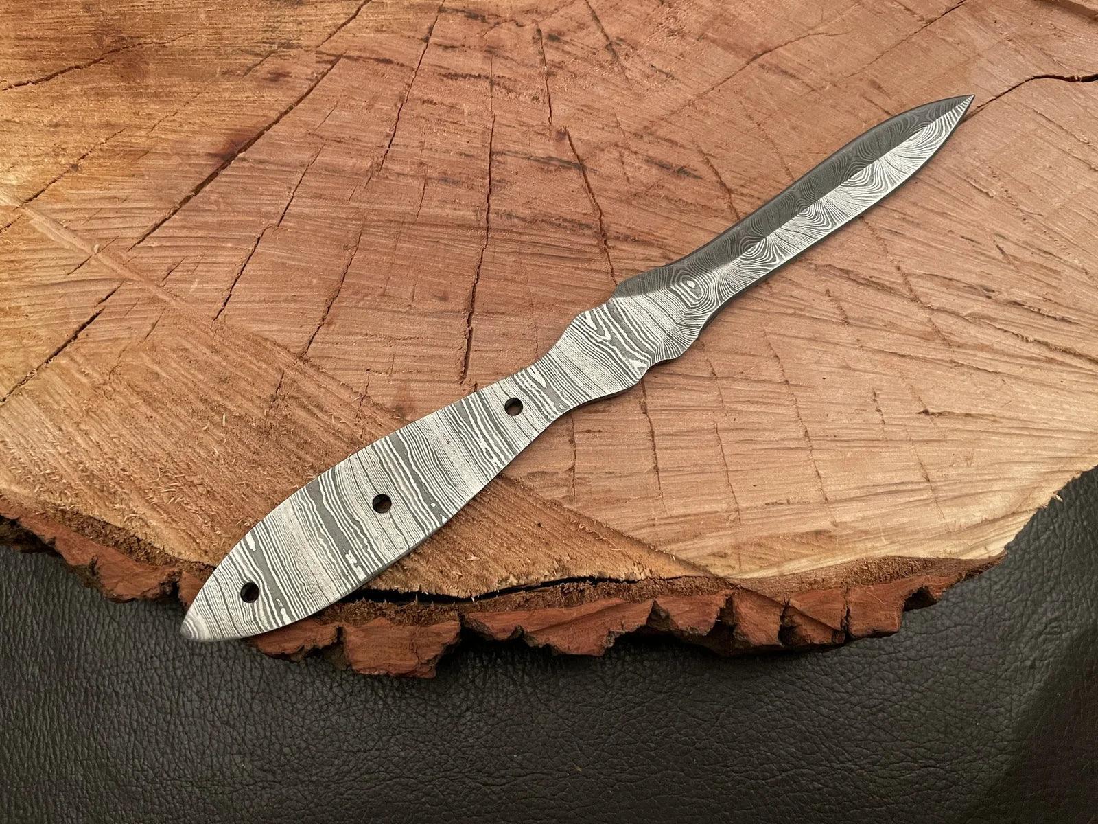 Handmade Damascus Steel Knife Blank Blade – B18 - Jayger
