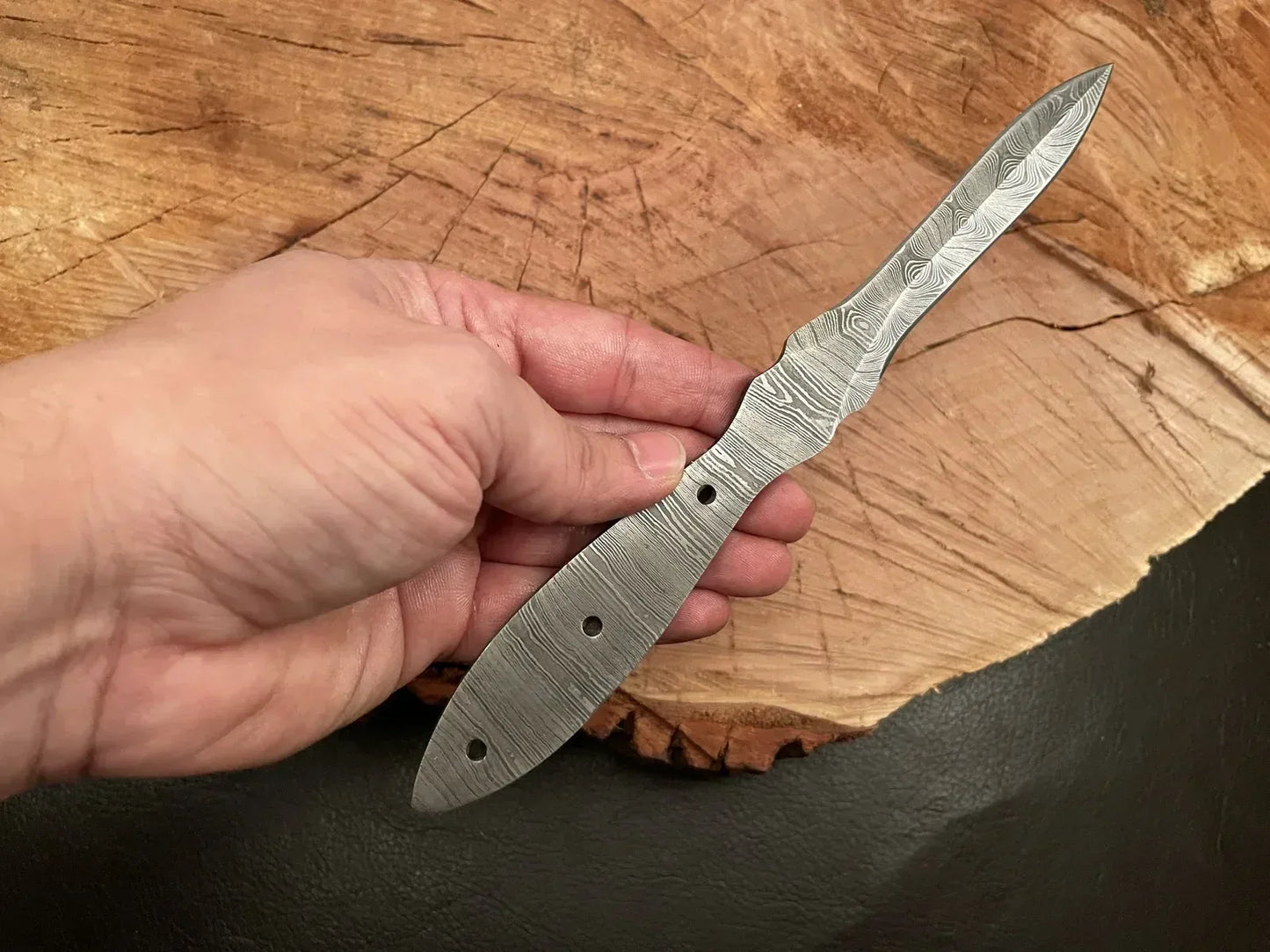 Handmade Damascus Steel Knife Blank Blade – B18 - Jayger