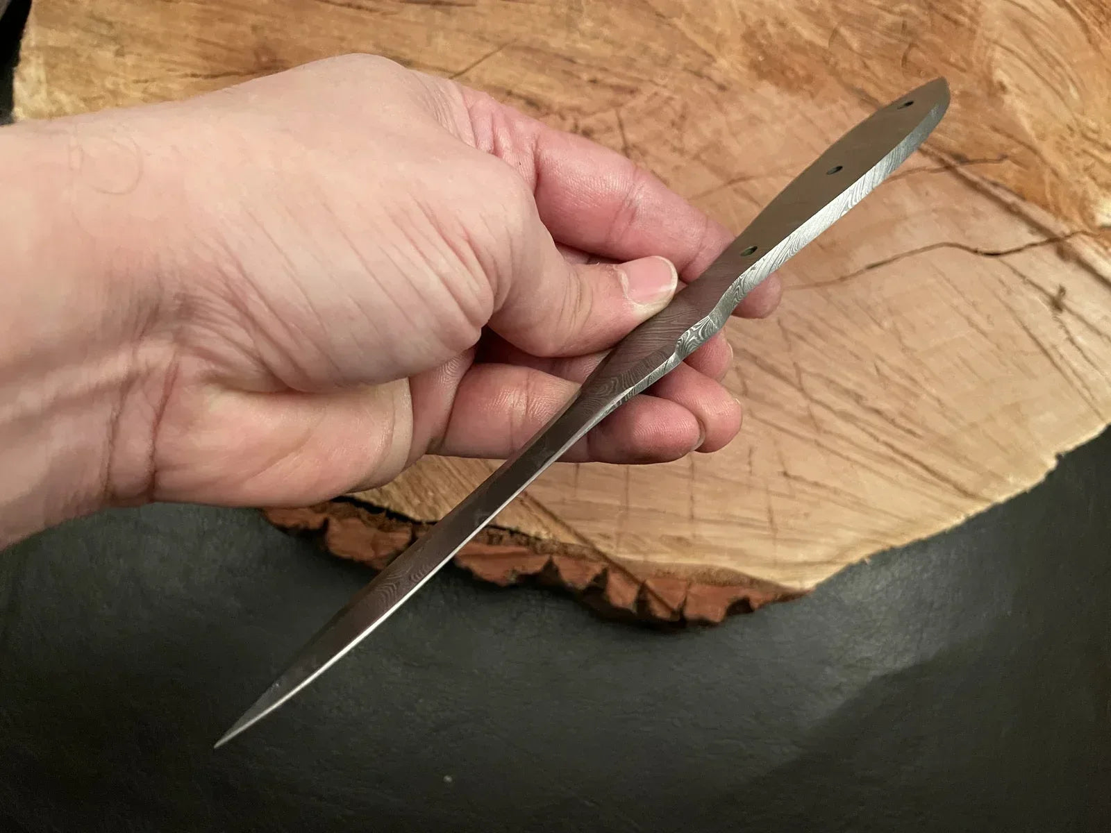 Handmade Damascus Steel Knife Blank Blade – B18 - Jayger