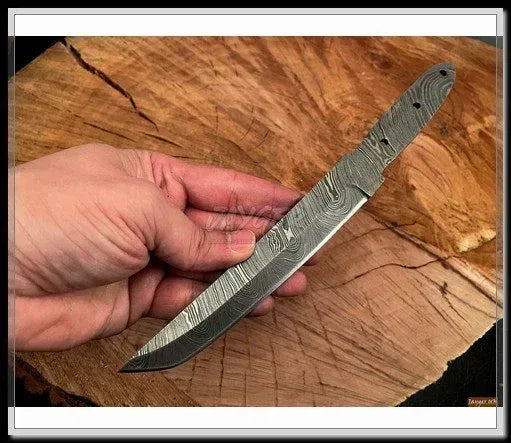Handmade Damascus Steel Tanto Knife Blade Blank – B19 - Jayger