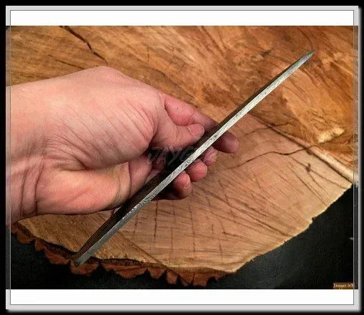 Handmade Damascus Steel Tanto Knife Blank Blade – B21 - Jayger