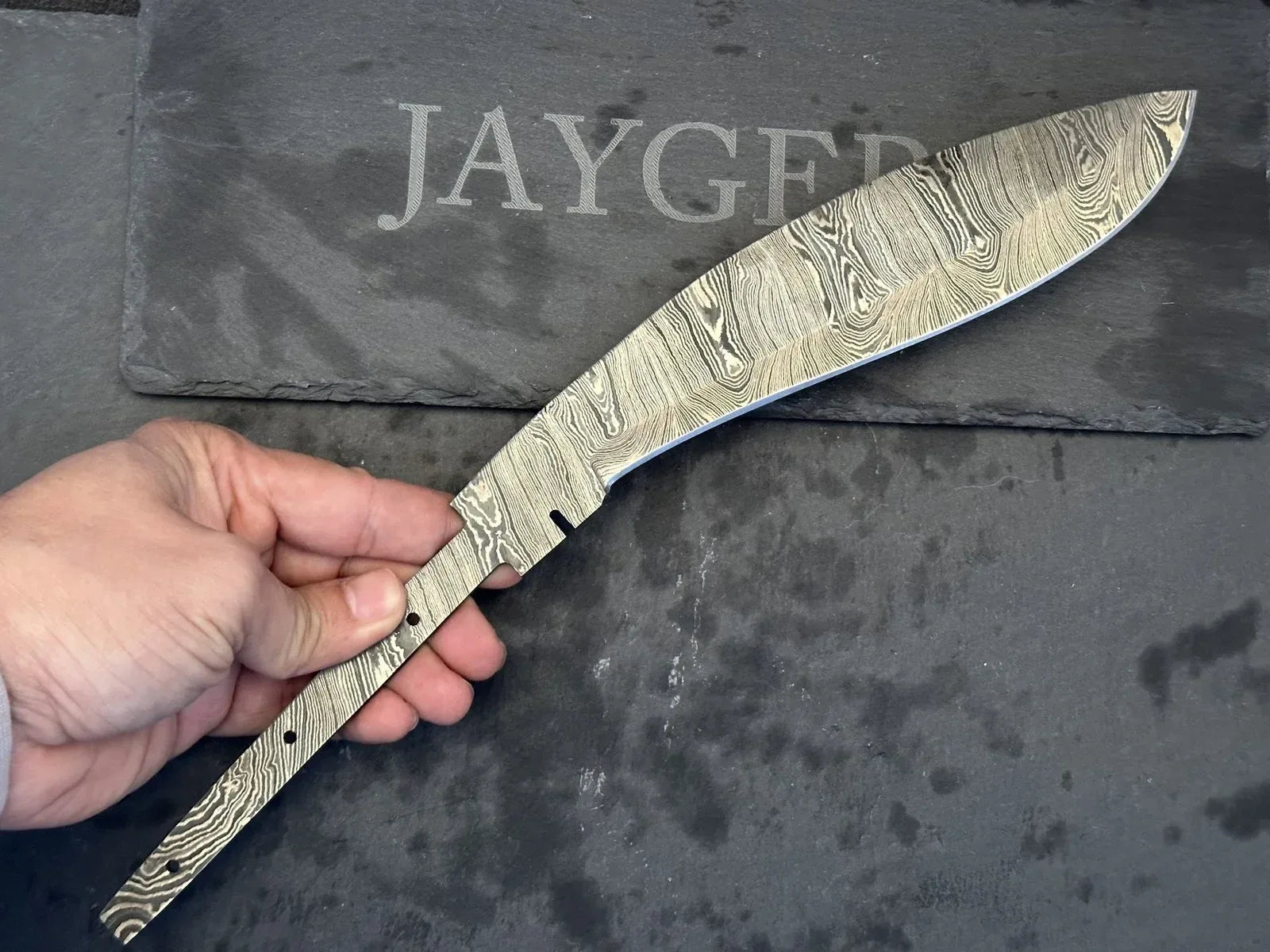 Handmade Damascus Steel Kukri Knife Blank Blade – B278 - Jayger