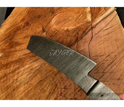 Handmade Damascus Steel Knife blade-Chef Blank Blade-Heat Treated - Jayger