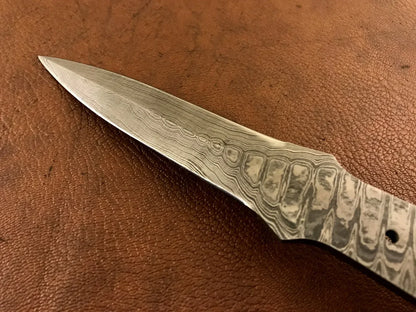 Hand Forged Damascus Steel Dagger Knife Blade – B36 - Jayger
