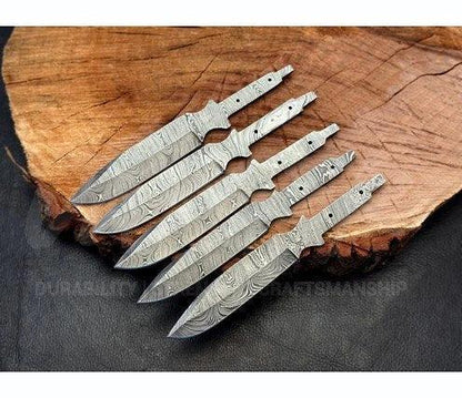 Hand Forged Damascus Steel Hunting Knife Blank – B4 - Jayger