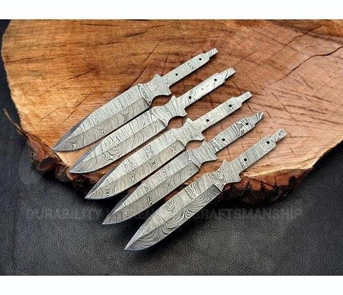 Hand Forged Damascus Steel Hunting Knife Blank – B4 - Jayger