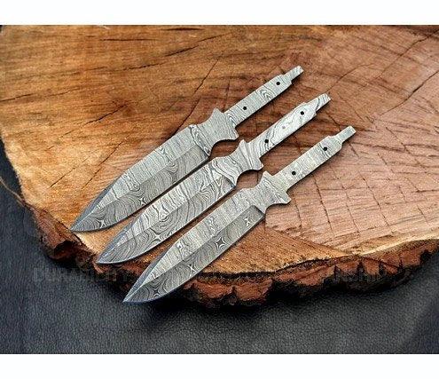 Hand Forged Damascus Steel Hunting Knife Blank – B4 - Jayger