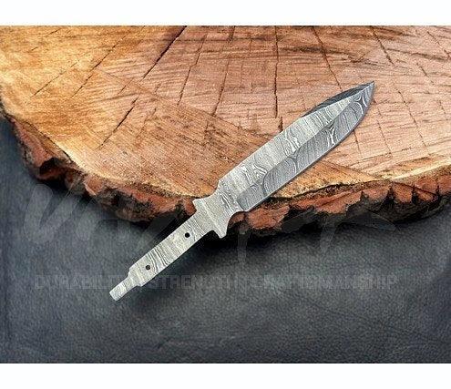 Hand Forged Damascus Steel Hunting Knife Blank – B4 - Jayger