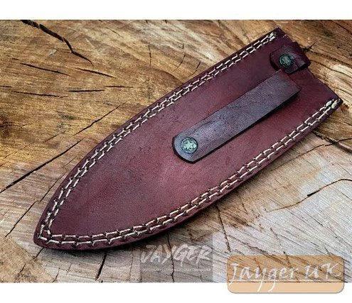 Custom Made Fixed Blade Knife Leather Sheath – BGS1 - Jayger