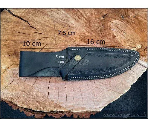 Leather Sheath For Fixed Blade Knife With Belt Loop – BGS2 - Jayger