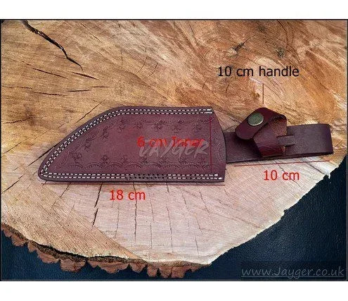 Custom Made Fixed Blade Hunting Knife Leather Sheath -BGS7 - Jayger