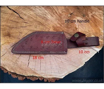 Custom Made Fixed Blade Hunting Knife Leather Sheath -BGS7 - Jayger