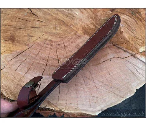 Custom Made Fixed Blade Hunting Knife Leather Sheath -BGS7 - Jayger