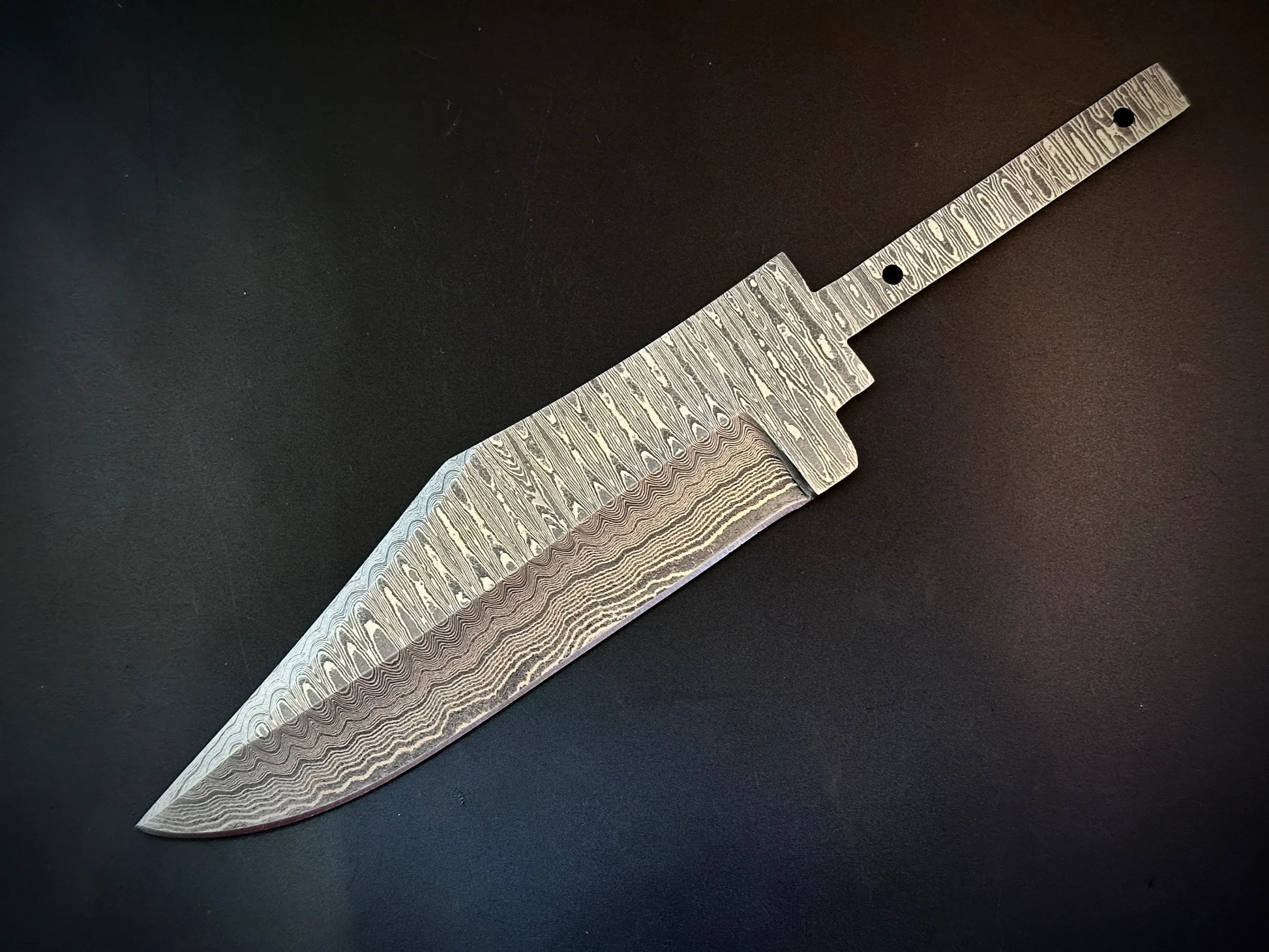 Handmade Damascus Steel Hidden Tang Blank Blade – B35 - Jayger