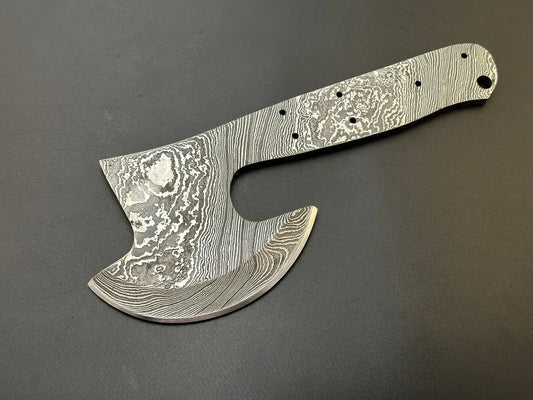 Hand Forged Damascus Cleaver | Hatchet Blank Blade – HB12 - Jayger