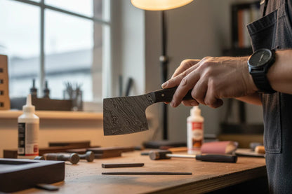 Hand Forged Damascus Steel Meat Cleaver Chef Knife Blank – HB13 - Jayger