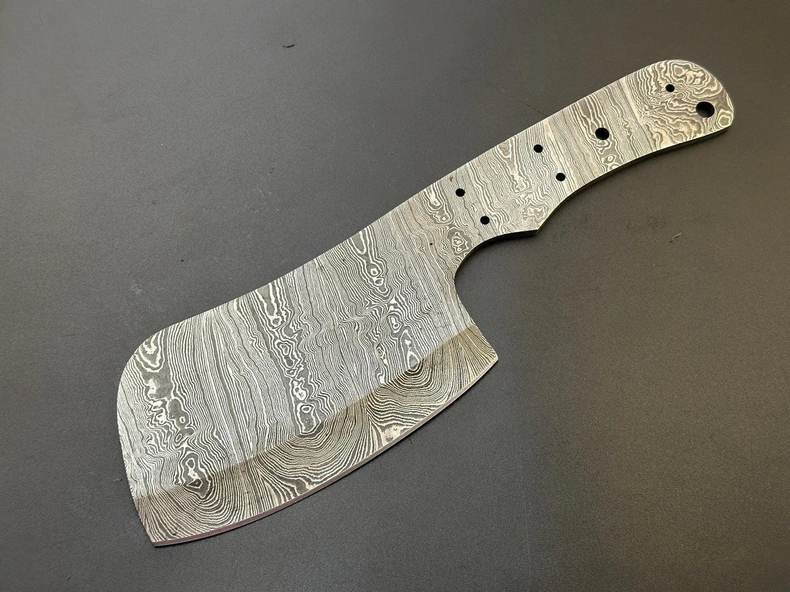 Hand Forged Meat Cleaver Knife | Bushcraft Blank Blade – HB15 - Jayger