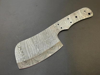 Hand Forged Meat Cleaver Knife | Bushcraft Blank Blade – HB15 - Jayger