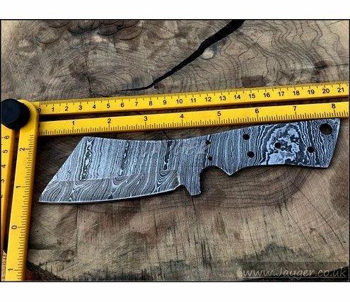 Damascus Steel Bushcraft Knife Blank Blade – HB16 - Jayger