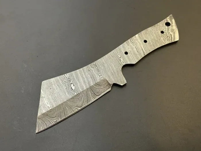 Hand Forged Damascus Mini Meat Cleaver Knife Blank Blade – HB18 - Jayger