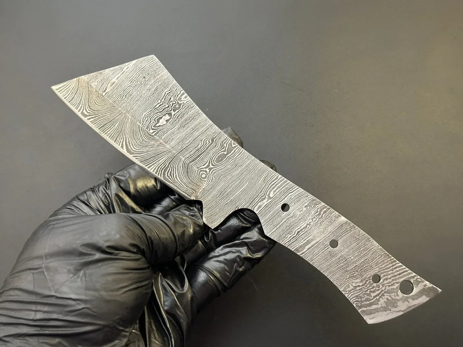 Hand Forged Damascus Mini Meat Cleaver Knife Blank Blade – HB18 - Jayger