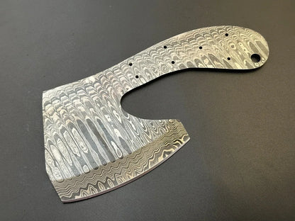 Damascus Steel Meat Cleaver | Bushcraft Knife Blank Blade – HB21 - Jayger