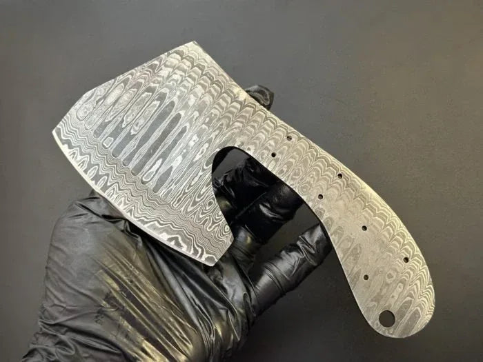 Damascus Steel Meat Cleaver | Bushcraft Knife Blank Blade – HB21 - Jayger