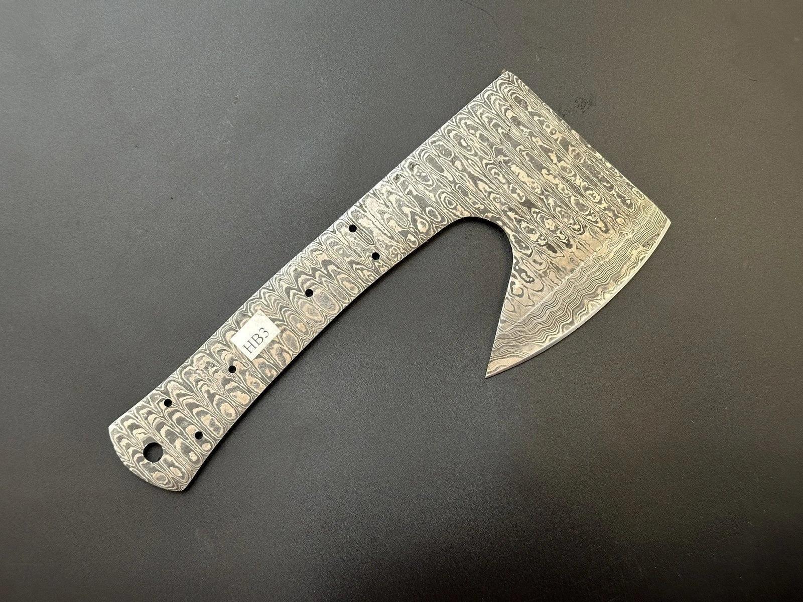 Damascus Steel Meat Cleaver Knife Blank Blade – HB3 - Jayger