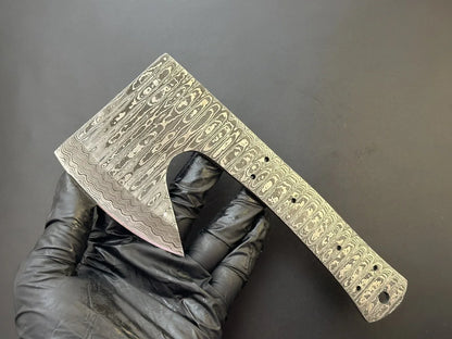 Damascus Steel Meat Cleaver Knife Blank Blade – HB3 - Jayger