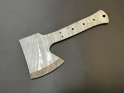 Handmade Damascus Steel Cleaver | Hatchet Blank Blade – HB6 - Jayger