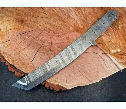 Damascus Steel Tanto Knife Blank – SD2 - Jayger