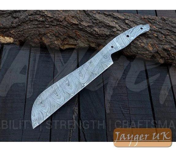 Handmade Damascus Steel Kitchen Santoku Knife Blank – K12 - Jayger