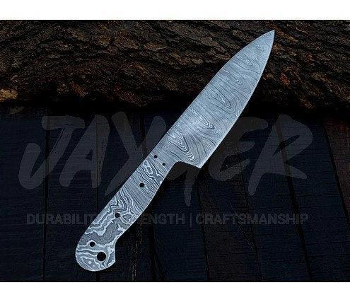 Damascus Steel Chef Knife Blank Blade – K15 - Jayger