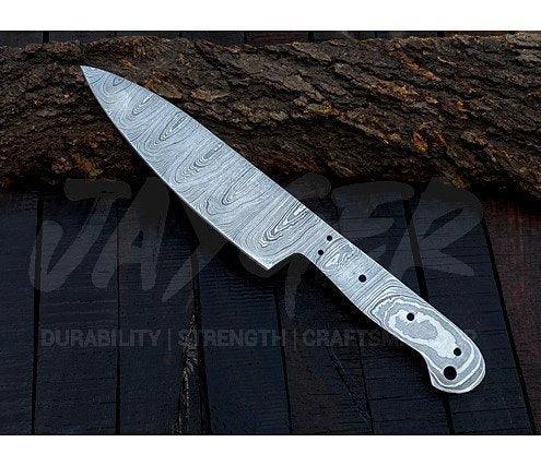 Damascus Steel Chef Knife Blank Blade – K15 - Jayger